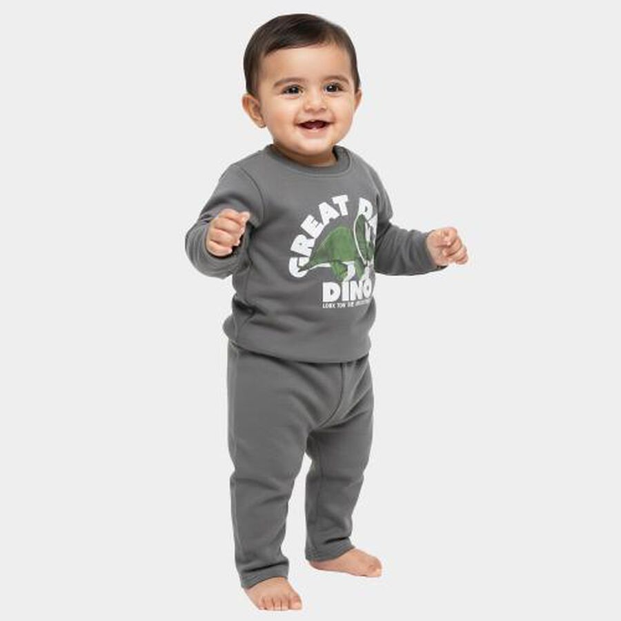 Infants' Baba Suit, Dark Grey, large image number null