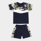 Infant Boys' 100% Cotton Baba Suit, Navy Blue, small image number null