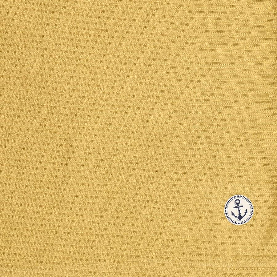Boys Mustard Yellow Round Neck Casual T-Shirt, मस्टर्ड, large image number null