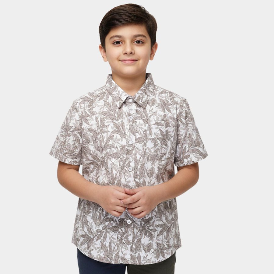 Boys' Casual Shirt, गहरा पीला, large