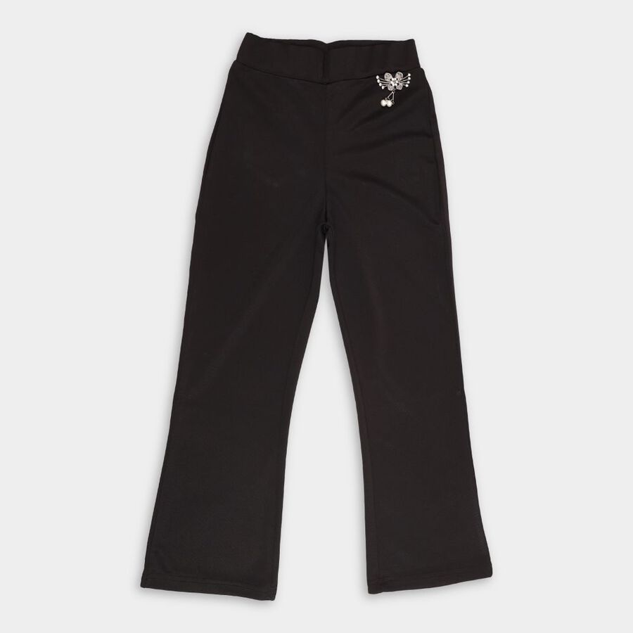 Girls' Trousers, Black, large image number null
