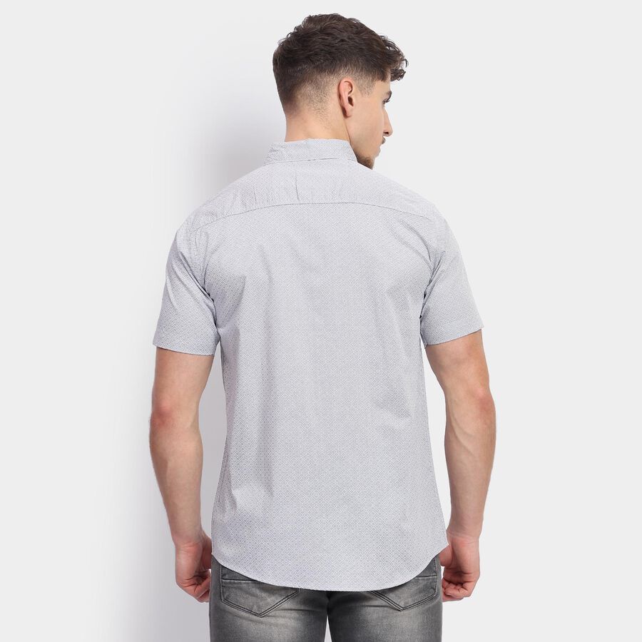 Men's 100% Cotton Casual Shirt, हल्का ग्रे, large image number null