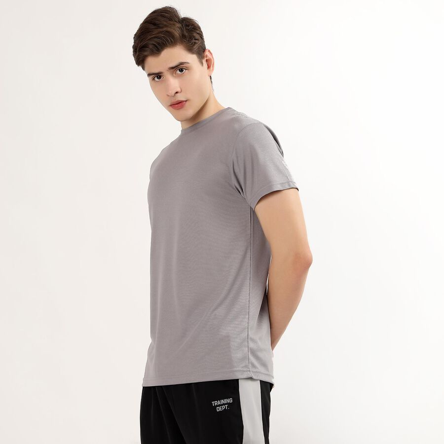 Men's Drifit T-Shirt, गहरा ग्रे, large