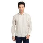 Men's Beige Cotton Regular Fit Casual Shirt, गहरा पीला, small