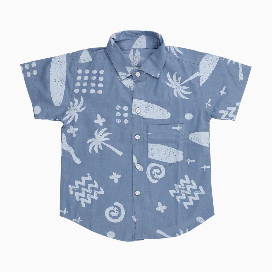 Boys' Casual Shirt, हल्का नीला, large image number null