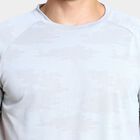 Men's Round Neck Half Sleeves T-Shirt , हल्का ग्रे, small image number null