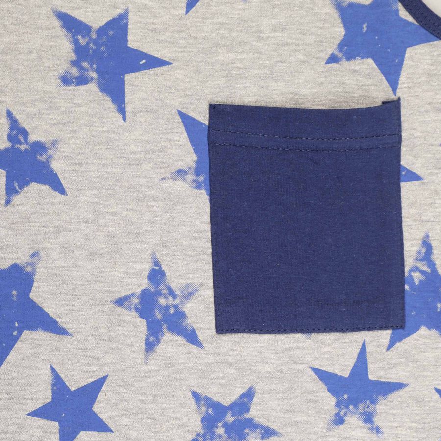 Boys All Over Print T-Shirt, मिश्रित हल्का ग्रे, large image number null