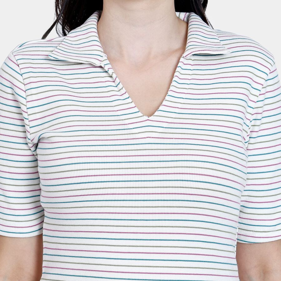 Ladies' Top, ऑफ व्हाइट, large image number null