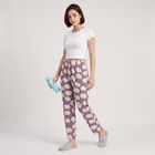Women Purple Cloud Printed Pyjama, बैंगनी, small