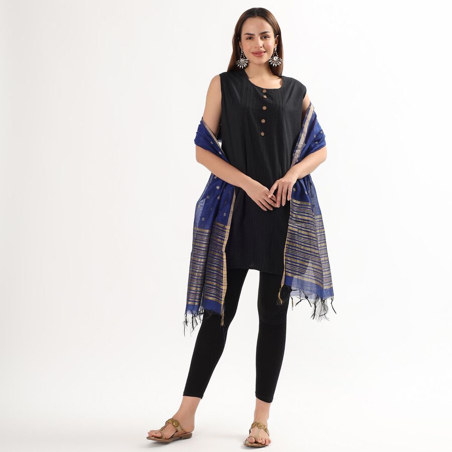 Ladies' Regular Dupatta, Royal Blue, large image number null