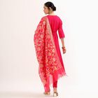 Women's Bright Raspberry Pink Embroidered Ethnic Set, Fuchsia, small image number null