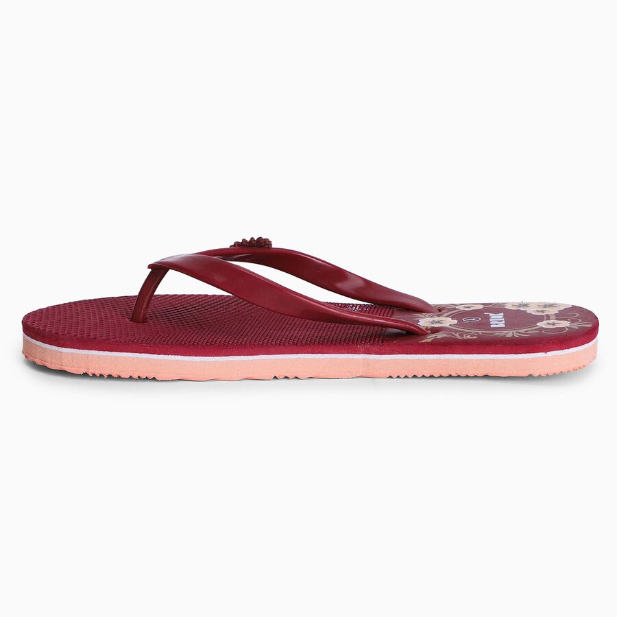 Ladies' Slipper, Maroon, large