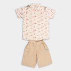 Boy's Cotton Woven Baba Suit, ऑफ व्हाइट, small image number null