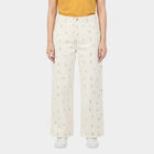 Women's White Straight Fit Classic Jeans, White, small