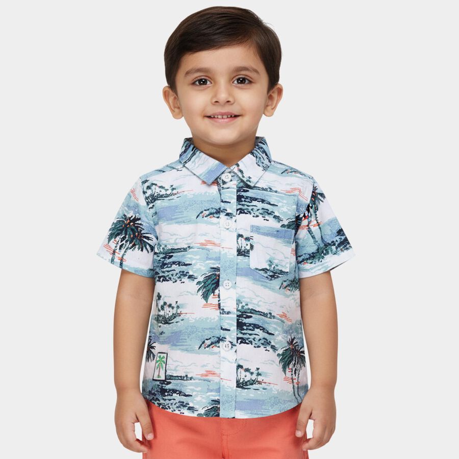 Infants' Shirt, Light Blue, large