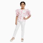 Girls' T-Shirt, गुलाबी, small