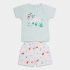 Infant Boys' 100% Cotton Baba Suit, Aqua, small image number null