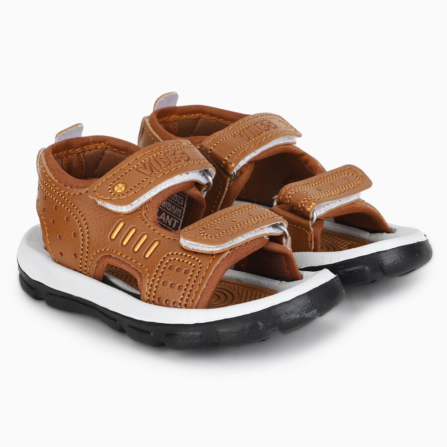 Boys' Sandal, भूरा, large