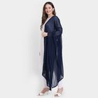 Ladies' Dupatta, Dark Blue, small image number null