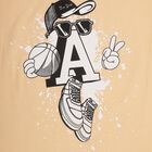 Boys' Half Sleeves T-Shirt, Peach, small image number null