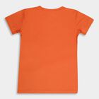 Boys Round Neck T-Shirt, नारंगी, small image number null