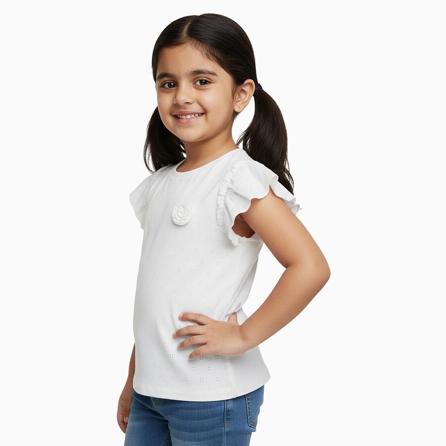 Girls' T-Shirt, White, large image number null