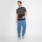 Men's Henley Half Sleeves T-Shirt, Black, small image number null
