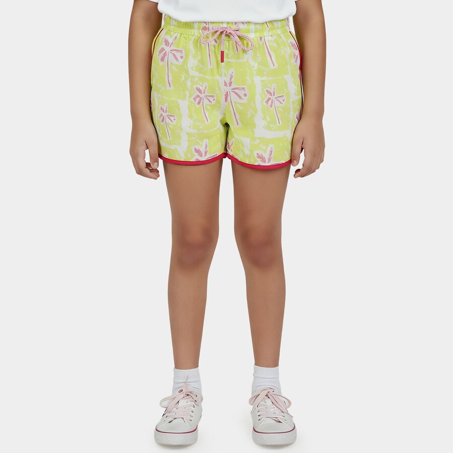 Girls' Shorts, Light Green, large