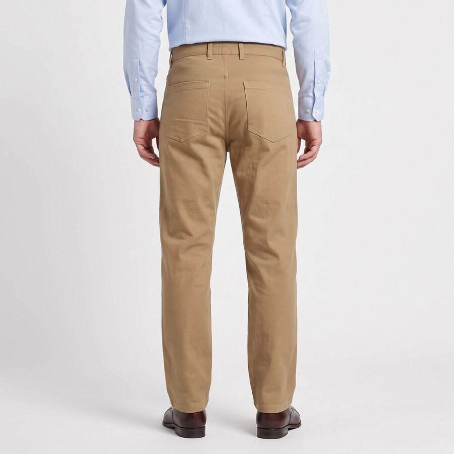 Men's Beige Slim Fit Chino Trousers, Beige, large