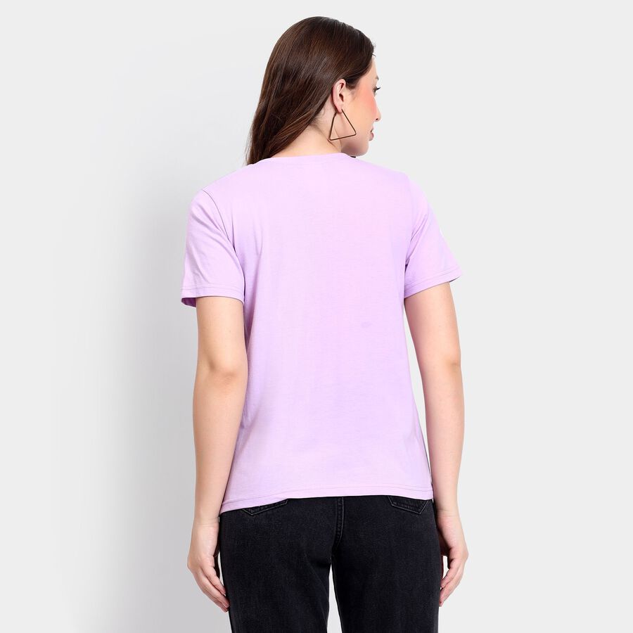 Ladies' Round Neck T-Shirt, Lilac, large image number null