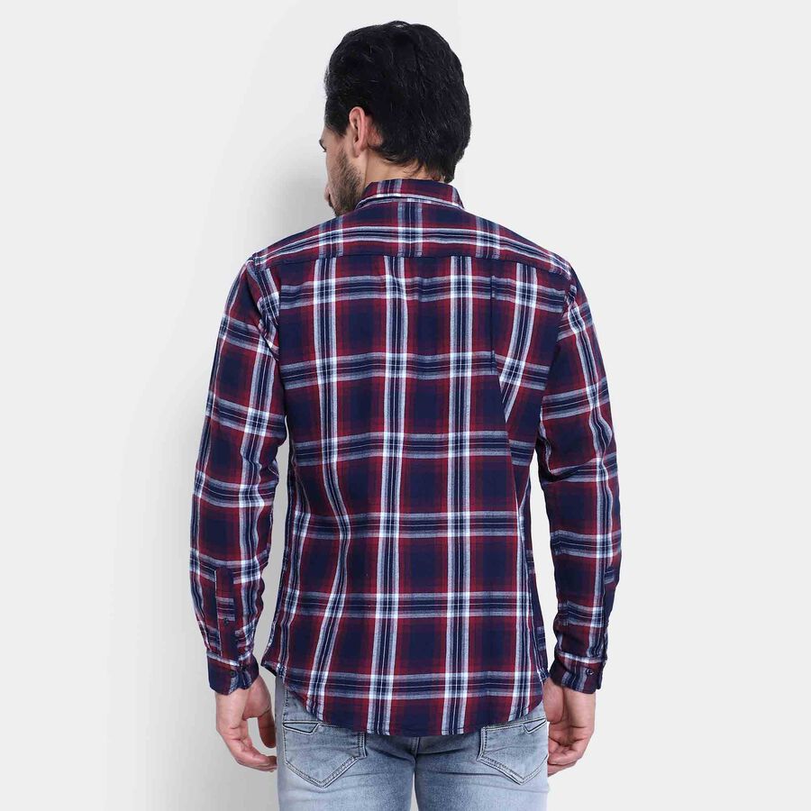 Cotton Checks Casual Shirt, Red, large image number null