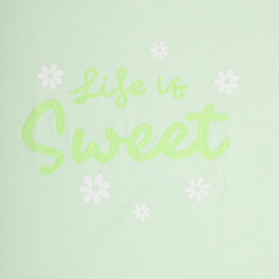 Girls' 100% Cotton T-Shirt , Light Green, large image number null