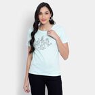 Cotton Round Neck T-Shirt, Light Green, small image number null