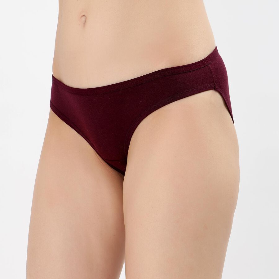 Women's Deep Burgundy Regular Fit Panty, Wine, large