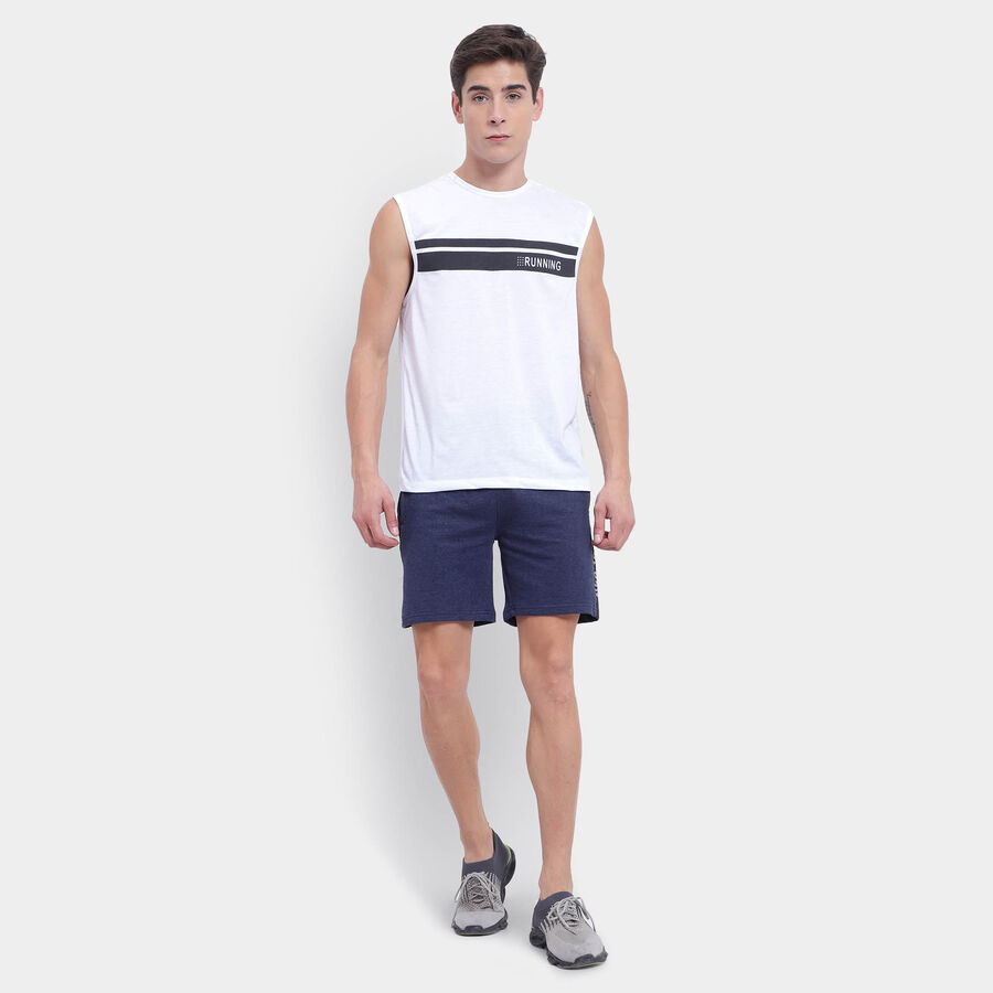 Cut & Sew Bermuda, Melange Blue, large image number null