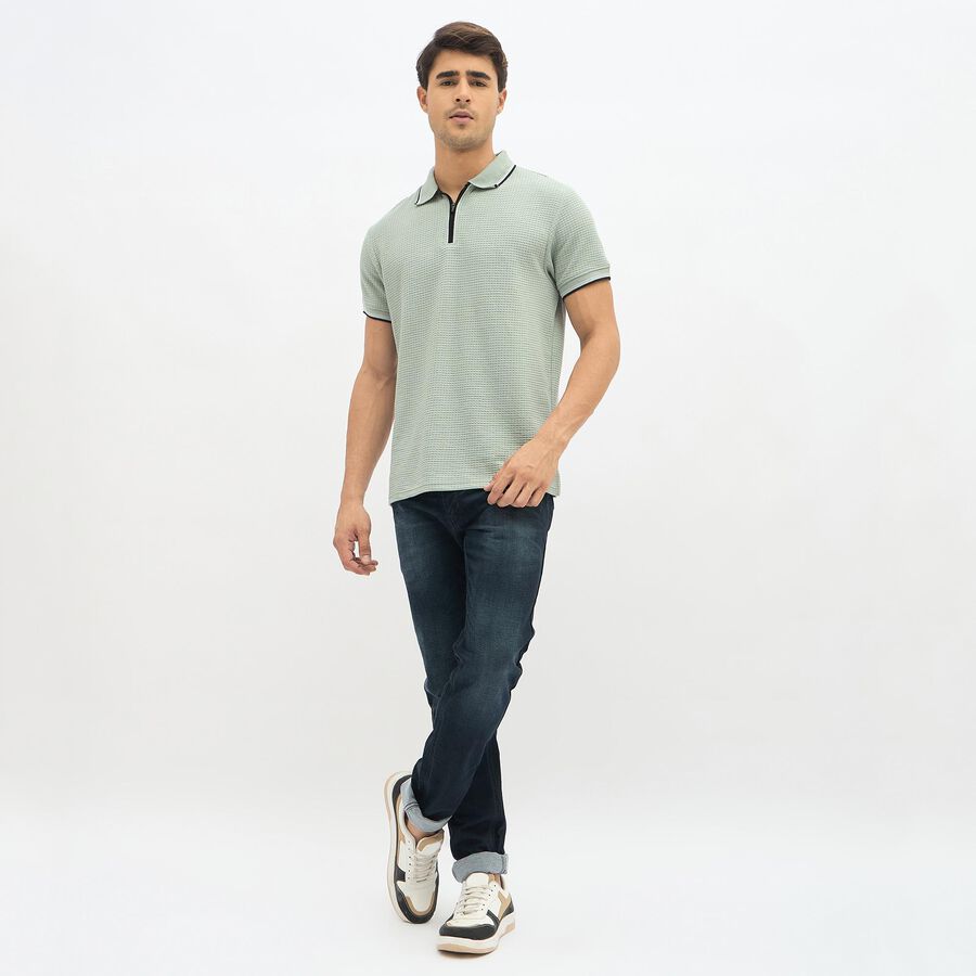 Men's Deep Midnight Navy Slim Fit Jeans, गहरा नीला, large image number null