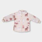 Infants' Soft Beige High Neck Casual Jacket, गहरा पीला, small image number null