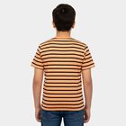 Boys Peach Cotton Casual Boys T-Shirt, Peach, small