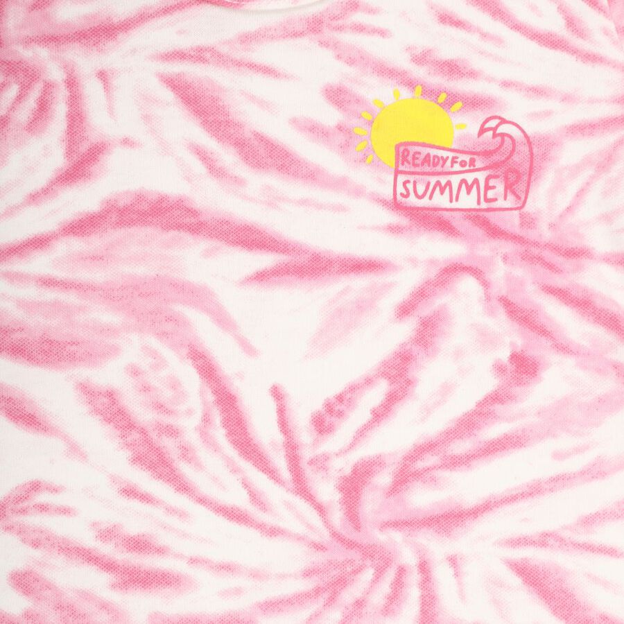 Infant Girl's Cotton Short Set, Pink, large image number null