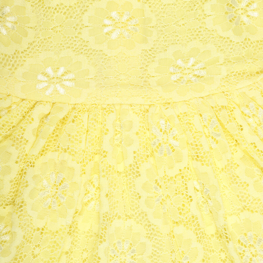 Infant Girl's Frock, Yellow, large image number null