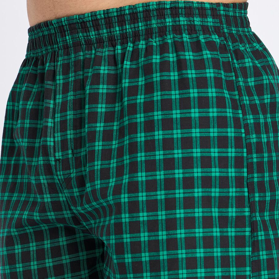 Men's 100% Cotton Boxers, Dark Green, large image number null