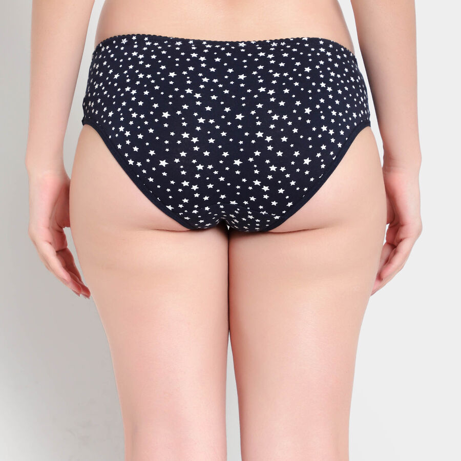 Cotton Printed Panty, Black, large image number null