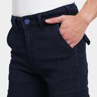 Men's Slim Fit Jeans , गहरा नीला, small image number null