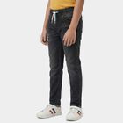 Boys Light Grey Slim Fit Jeans, हल्का ग्रे, small