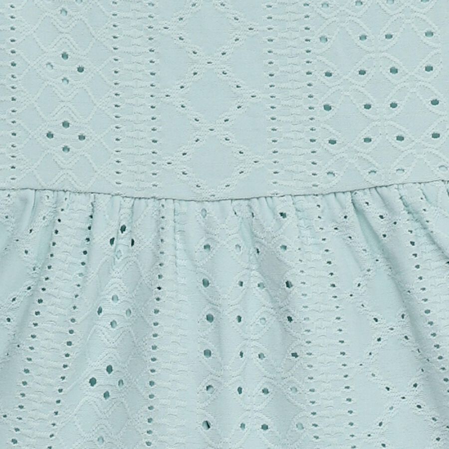 Girls' Frock, हल्का हरा, large image number null