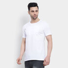 Solid Round Neck T-Shirt, White, small image number null
