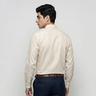 Men's Beige Formal Shirt, Beige, small