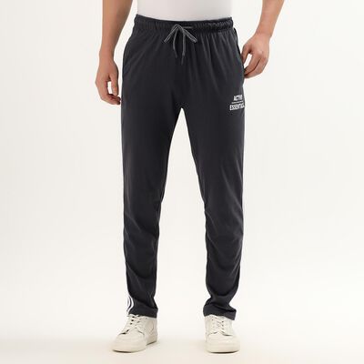 Men's Charcoal Black Slim Fit Track Pants
