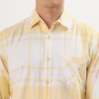 Men's 100% Cotton Regular Collar Casual Shirt, पीला, small image number null