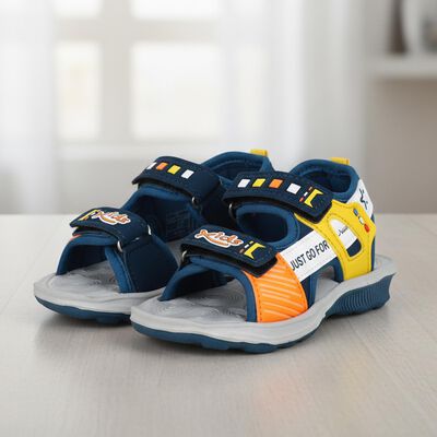 Boys' Blue Velcro Strap Strappy Sandals